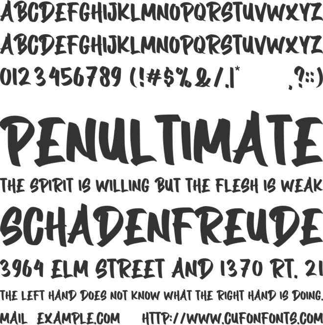 Alexis Thomas font preview