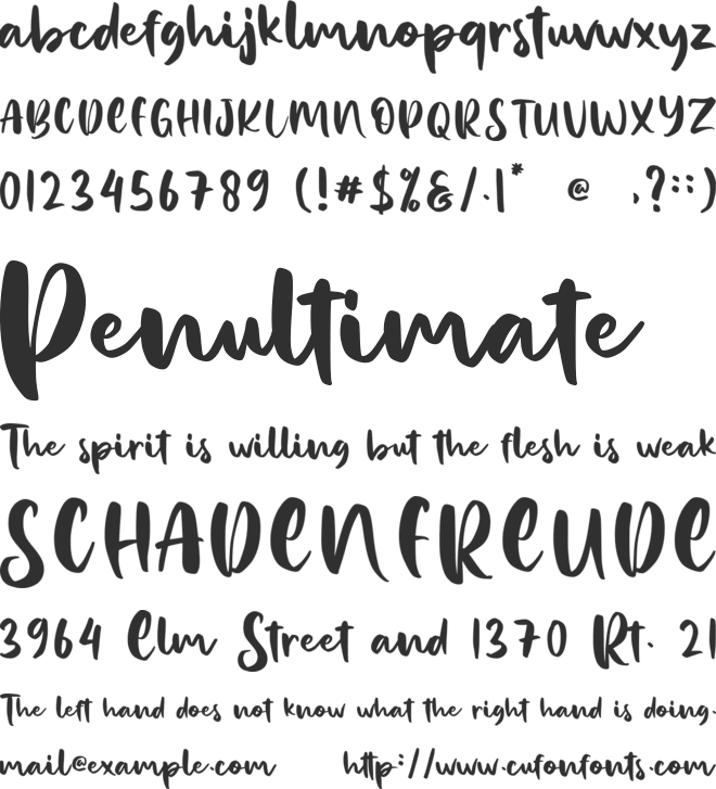 Beauty Valerina font preview