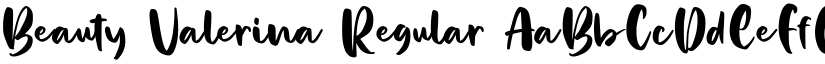 Beauty Valerina Regular font