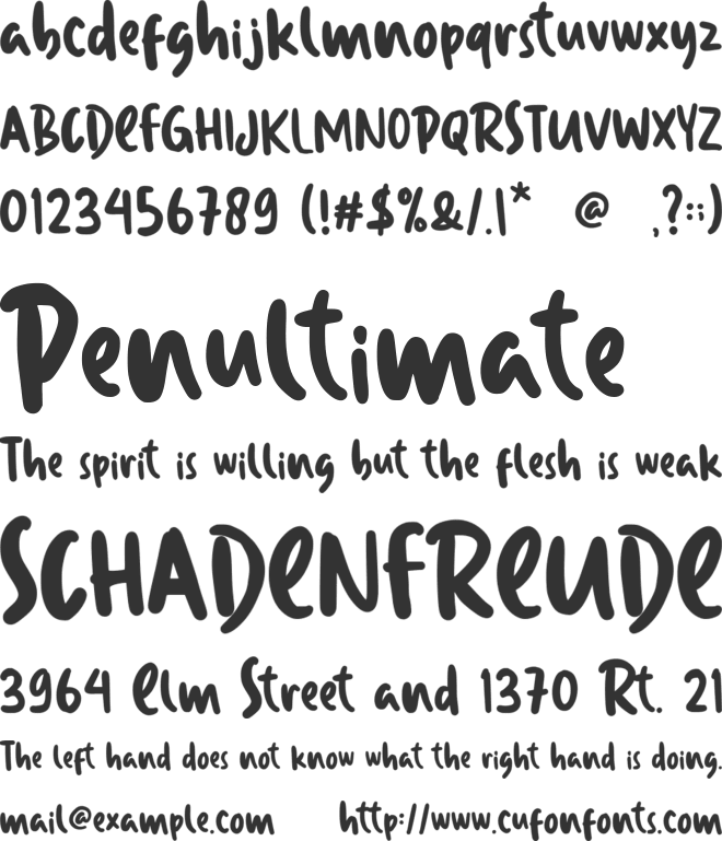 Blommetta font preview