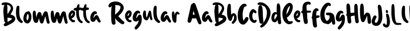 Blommetta font download