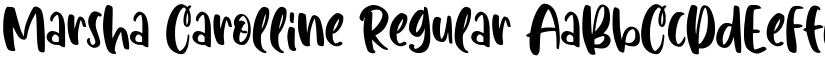 Marsha Carolline Regular font
