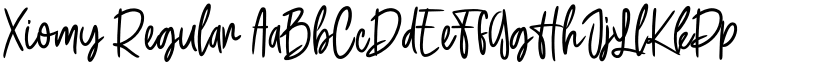 Xiomy Regular font
