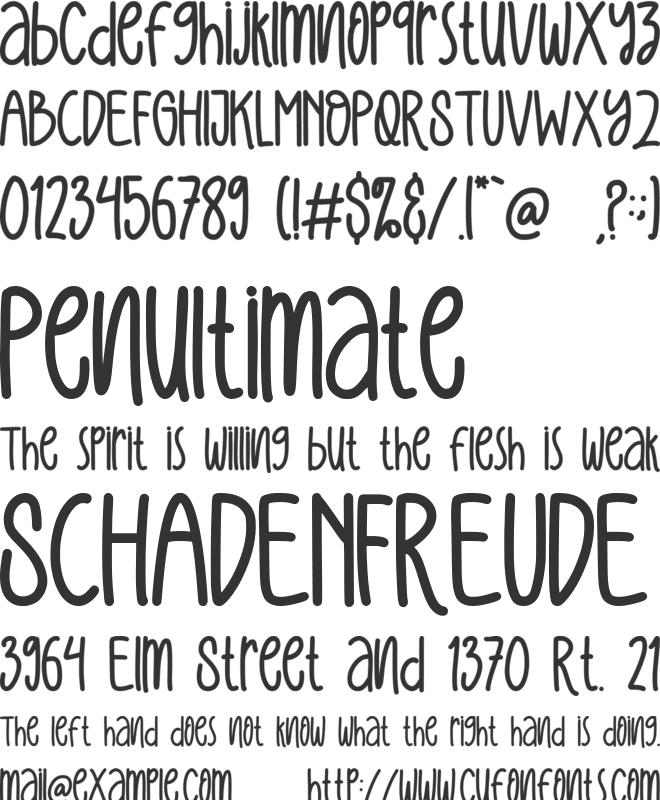 PISANG KEJU font preview