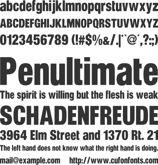 Balbek Personal Use Only font preview