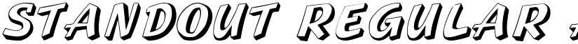 Standout Regular font