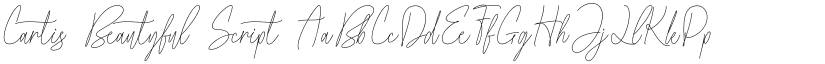 Cartis Beautyful Script font