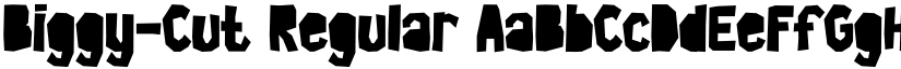 Biggy-Cut Regular font