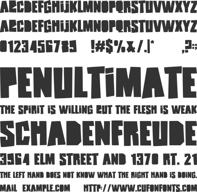 Blocky Notes font preview