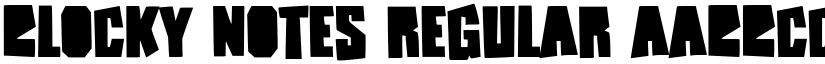 Blocky Notes Regular font