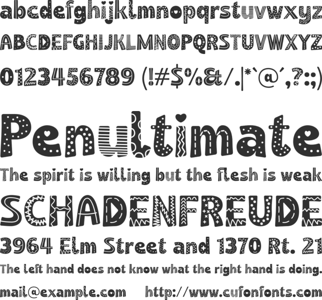 Cetlopist font preview