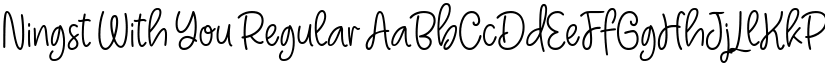Ningst With You font download