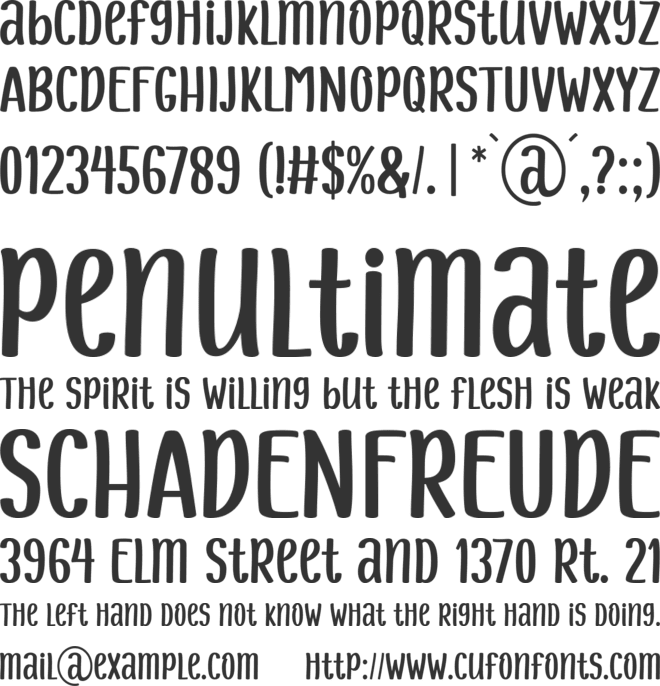 Christmas Smiling font preview