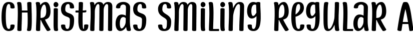 Christmas Smiling Regular font