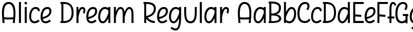Alice Dream Regular font
