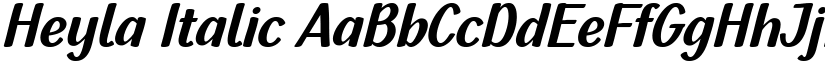 Heyla Italic font