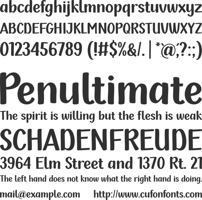 Heyla font preview