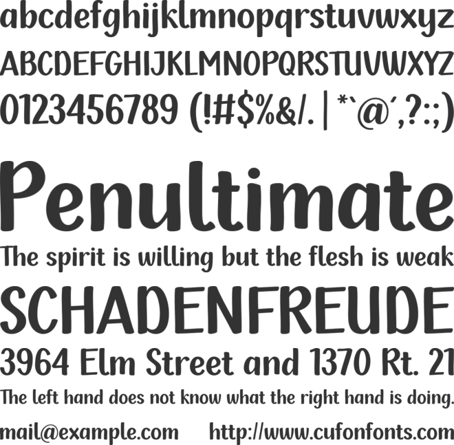 Heyla font preview