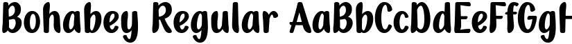 Bohabey Regular font