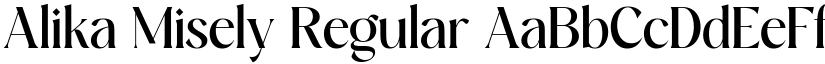 Alika Misely Regular font