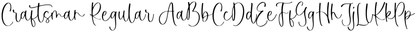 Craftsman Regular font