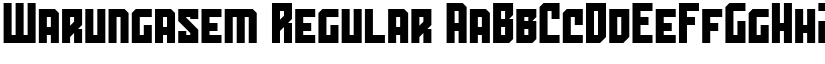 Warungasem Regular font
