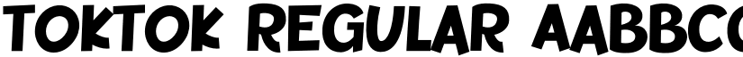 Toktok Regular font