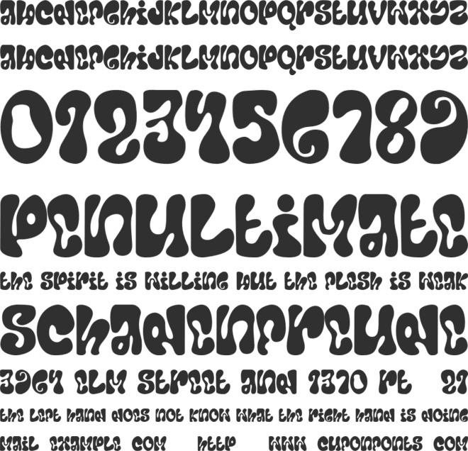 Gromer font preview