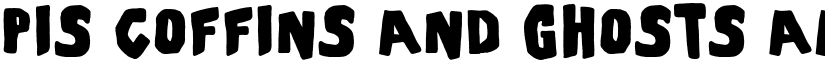 PiS Coffins and Ghosts font