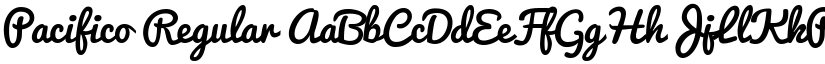 Pacifico Regular font