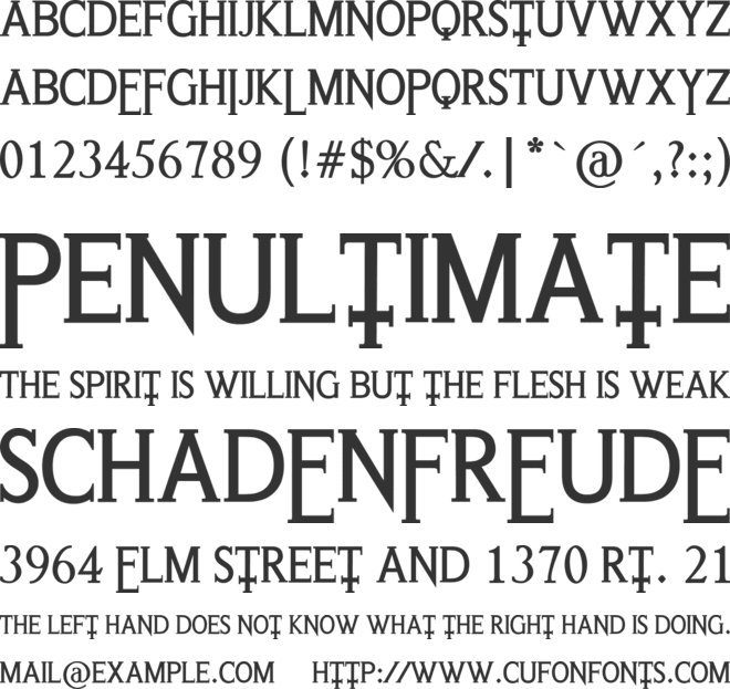 Last Rites font preview