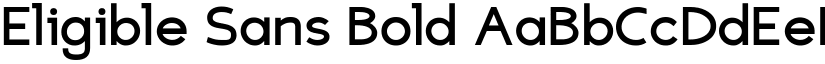 Eligible Sans Bold font