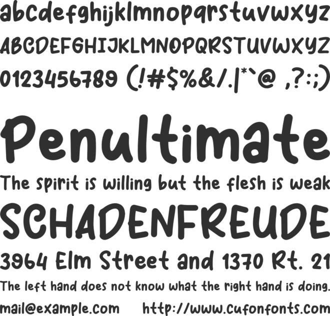 Coffee Mood font preview