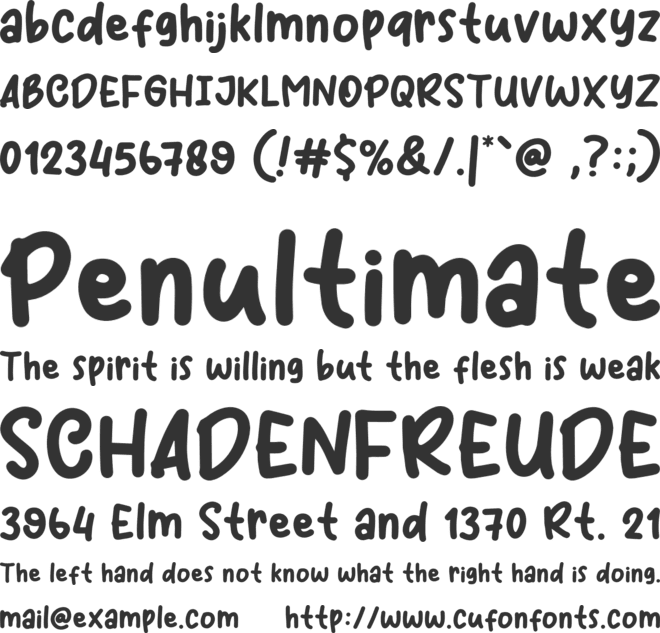 Coffee Mood font preview