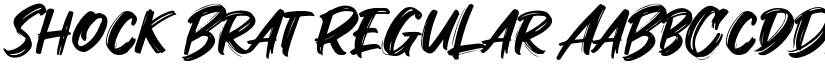 Shock Brat Regular font