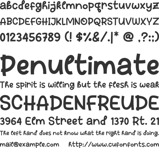 Cheese Bread font preview