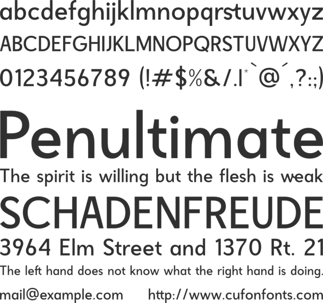 freshwost font preview