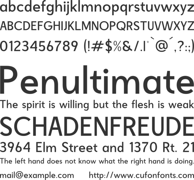 freshwost font preview