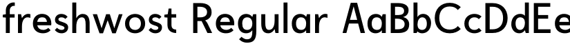 freshwost Regular font