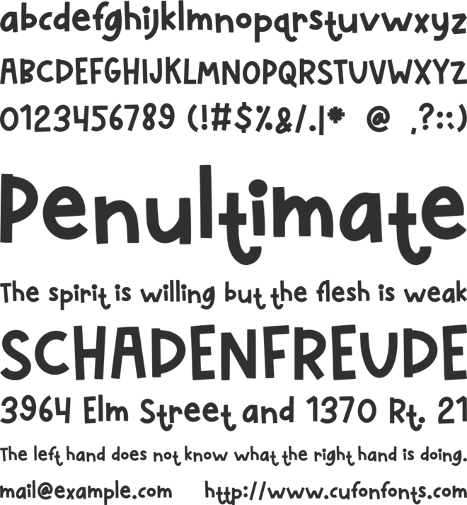 Stroy Jelly font preview