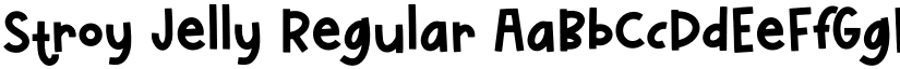 Stroy Jelly Regular font
