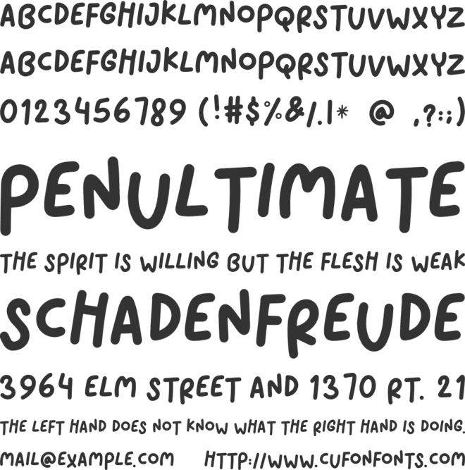 Morning Ginka font preview