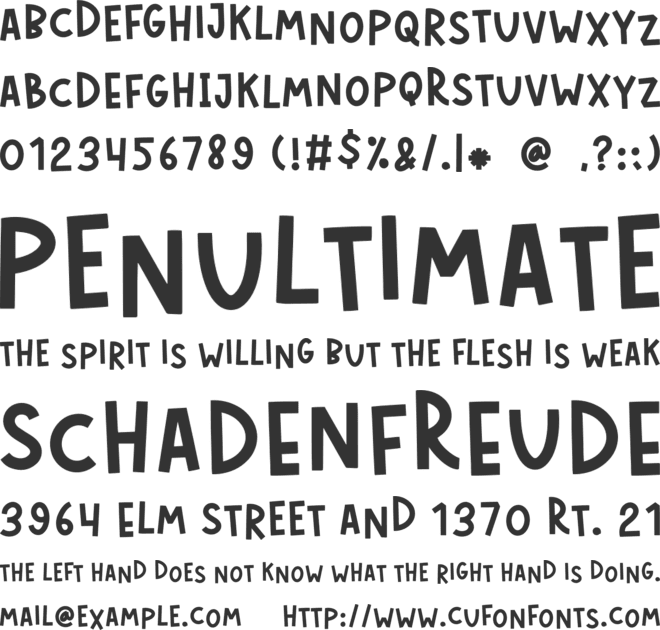 LONELY BOYS font preview