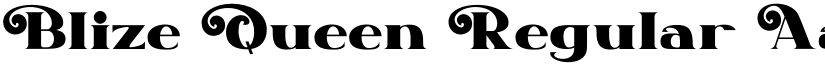 Blize Queen Regular font