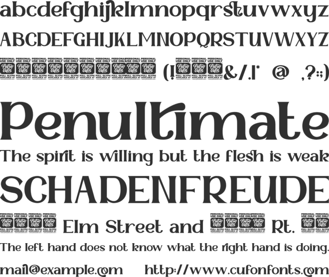 Behooved font preview