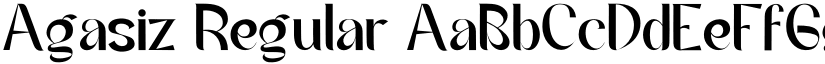 Agasiz Regular font