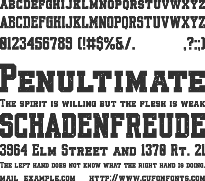 JERSEYCLUB GRUNGE font preview