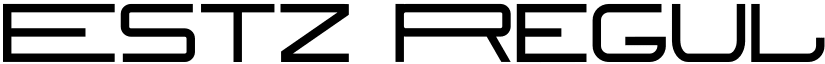 Estz Regular font