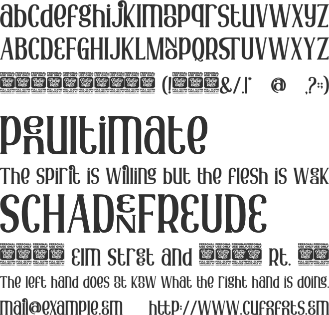 Japura font preview