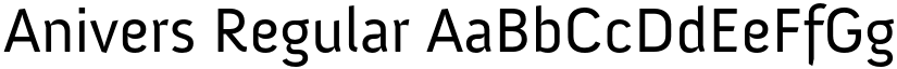 Anivers Regular font